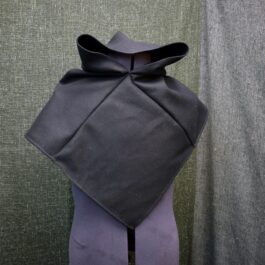 a Wool Viking Hood on top of the mannequin.