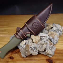 Handmade Leather Sheath for the 4" Benchmade Meatcrafter - Image 4