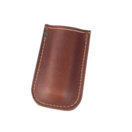 a light brown balison sheath on a white background