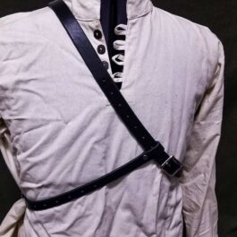 a man wearing a white shirt with a Basic Back Quiver.