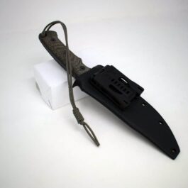 a Kydex sheath for the Chris Reeve Pacific with a cord attached to it.