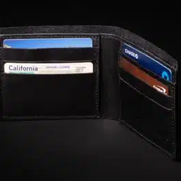black hermann oak bifold inside