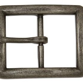 19 Antiqued Silver Square Center Bar