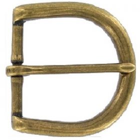 2 Round Antiqued Brass