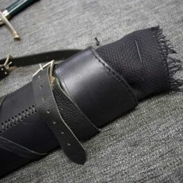 close up of a black Striders Quiver - renaissance clothing - renaissance clothing men - renaissance clothing women - renaissance clothing near me - renaissance art clothing - renaissance era clothing - renaissance costume ideas