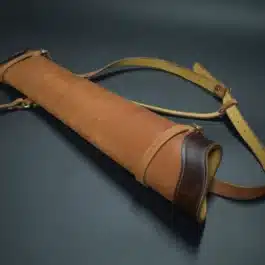 brown Ranger Quiver laid on a black table - renaissance clothing - renaissance clothing men - renaissance clothing women - renaissance clothing near me - renaissance art clothing - renaissance era clothing - renaissance costume ideas
