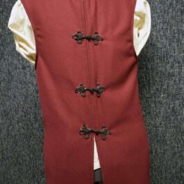 A Wool Ranger Jerkin with a white shirt underneath it.