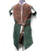 A Suede Elven Jerkin with a brown belt.