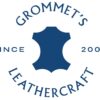 a blue and white logo for a Custom Kydex Sheath restaurant.