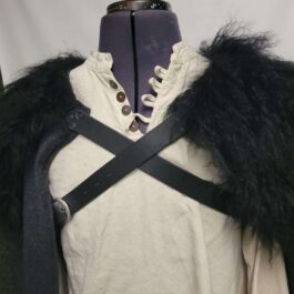 a white Northerner Cloak on a mannequin - renaissance clothing - renaissance clothing men - renaissance clothing women - renaissance clothing near me - renaissance art clothing - renaissance era clothing - renaissance costume ideas