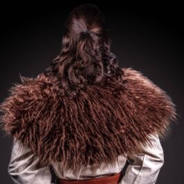 back part of a brown Fur Mantle - renaissance clothing - renaissance clothing men - renaissance clothing women - renaissance clothing near me - renaissance art clothing - renaissance era clothing - renaissance costume ideas