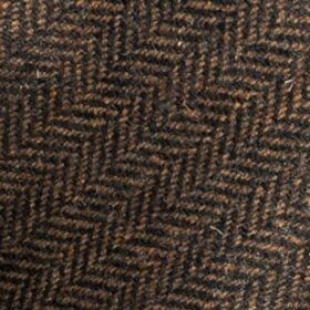 Brown Herringbone Tweed