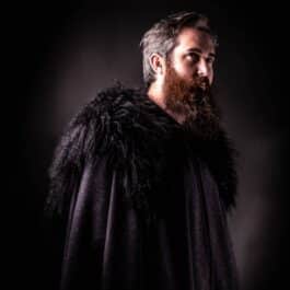 a man with beard wearing a Northerner Cloak - renaissance clothing - renaissance clothing men - renaissance clothing women - renaissance clothing near me - renaissance art clothing - renaissance era clothing - renaissance costume ideas