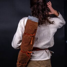 a woman in a Ranger Bedroll.
