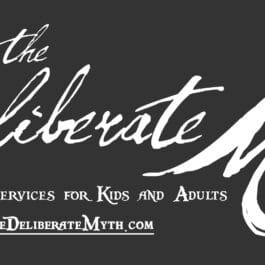 a Custom Rucksack with the deliberate math logo in black and white.