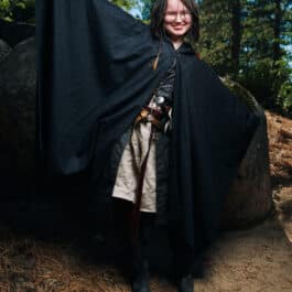 Wool Hooded Ruana Cloak - Image 7