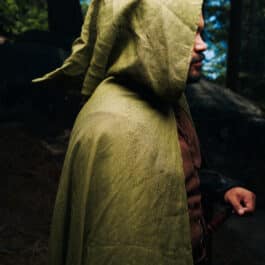 Linen Hooded Cloak - Image 31