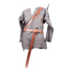 front part of a grey The Legend Back Harness - renaissance clothing - renaissance clothing men - renaissance clothing women - renaissance clothing near me - renaissance costume ideas - sword baldrics - baldrics leather - baldric belt