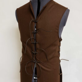 A Wool Strider Jerkin with laces on the sides.