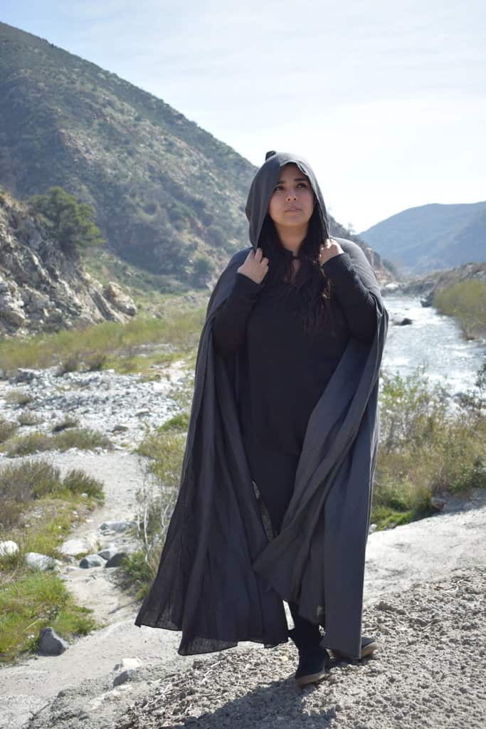 Linen Hooded Cloak - Image 4