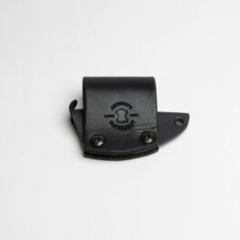 A kydex sheath for the benchmade raghorn with a horizontal belt loop