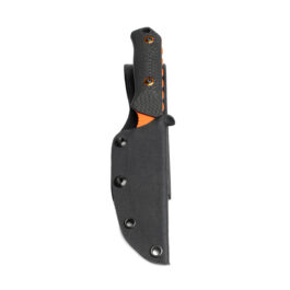 A kydex sheath for the benchmade raghorn with a vertical belt loop