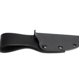 A kydex sheath for the benchmade raghorn with a vertical belt loop