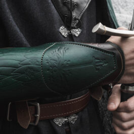 Faramir vambraces being worn by a man with a sword