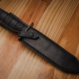 a vertical style medford usmc fighter leather sheath