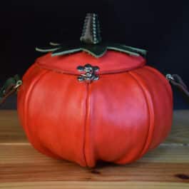 Handmade Leather Tomato Bag