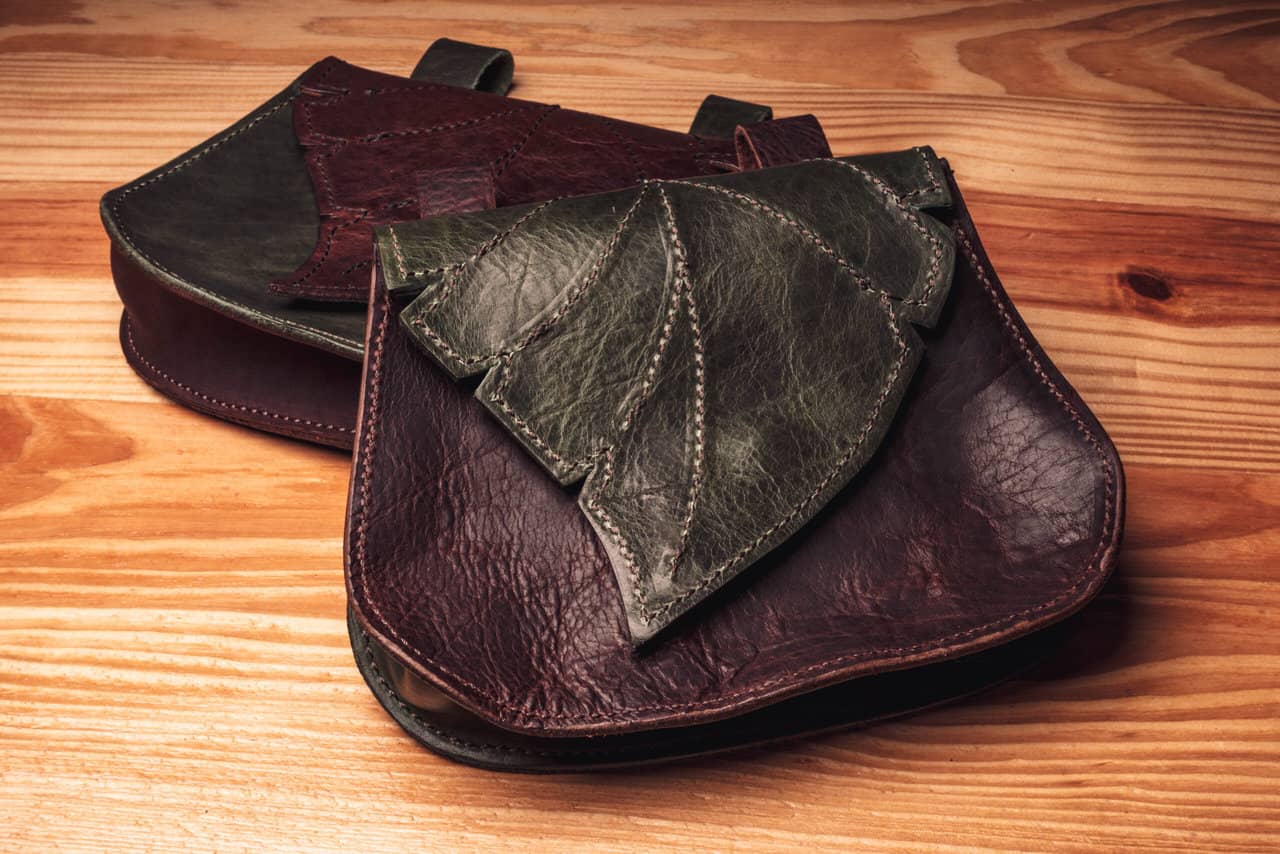 Leather Leaf Belt Pouch - Image 5