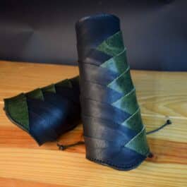 Bison leather Elven Vambraces