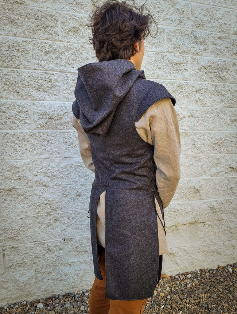 Hooded Wool Jerkin - Image 4