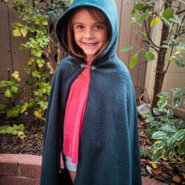 Alternative view of Fleece Child Size Hooded Cloak