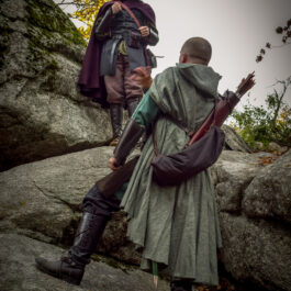 Alternative view of Wool Tweed Hooded Cloak