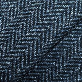 Blue Herringbone Tweed
