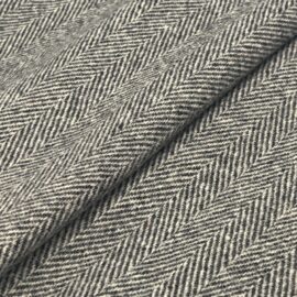 Grey Herringbone Tweed