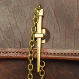Antiqued Brass Pin and Loop