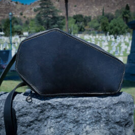 Handmade Leather Coffin Bag