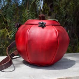 Handmade Leather Apple Bag