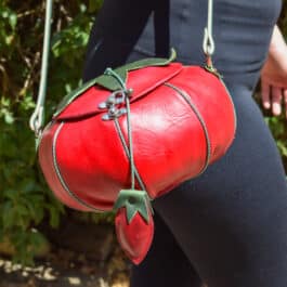 Alternative view of Handmade Leather Tomato Bag