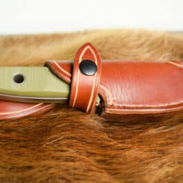 Alternative view of Handmade Leather Sheath for the Benchmade Mini Bushcrafter