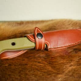 Handmade Leather Sheath for the Benchmade Mini Bushcrafter