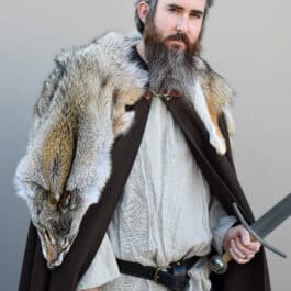 Coyote Fur Wool Northerner Cloak