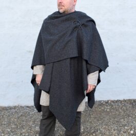 Alternative view of Wool Ruana Cloak