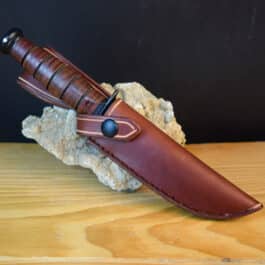 Handmade Leather Sheath for the Mini Ka-Bar
