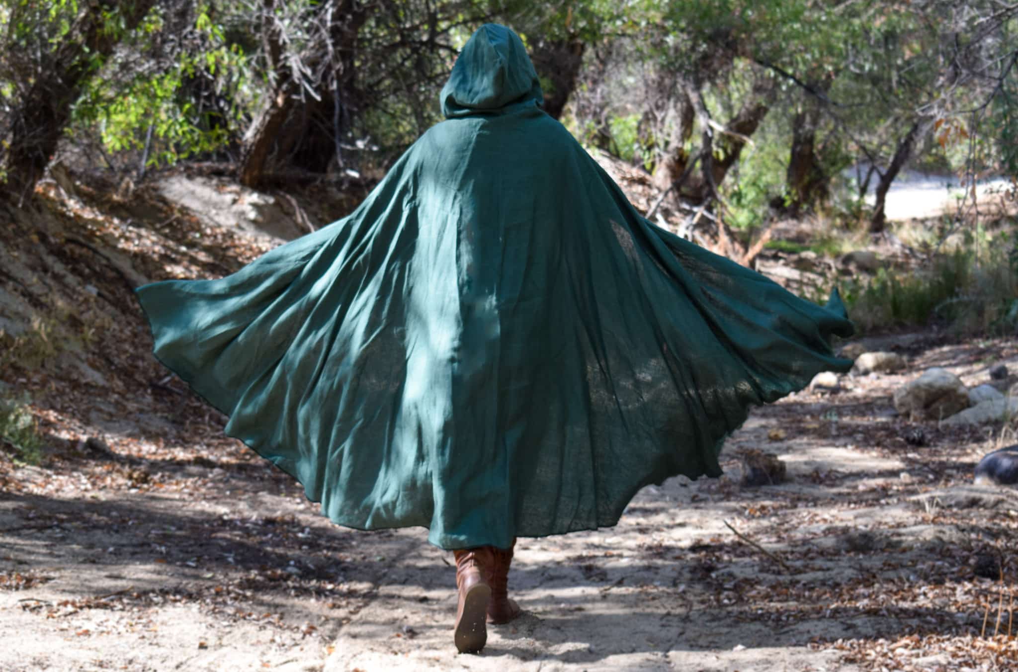 Linen Hooded Cloak - Image 28
