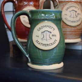 Mug 4 Green With Tan Inside