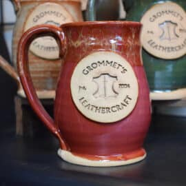 Mug 2 Red With Tan Inside