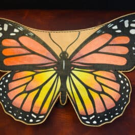 Alternative view of Hand Painted Monarch Butterfly Satchel